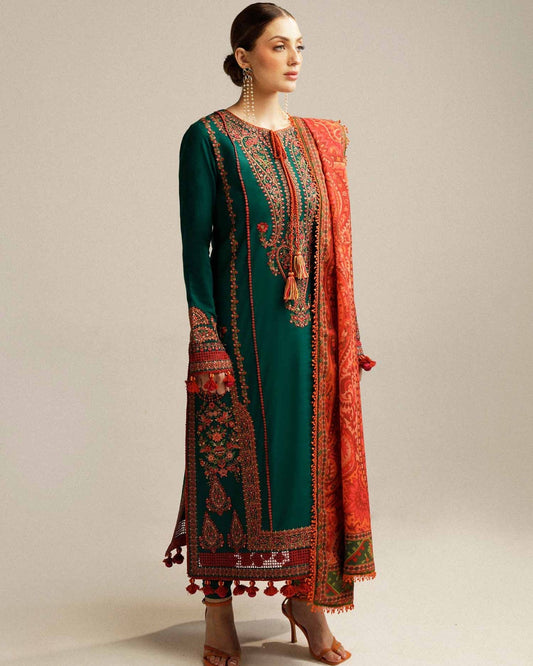 Moushama A01-3pc Embroided